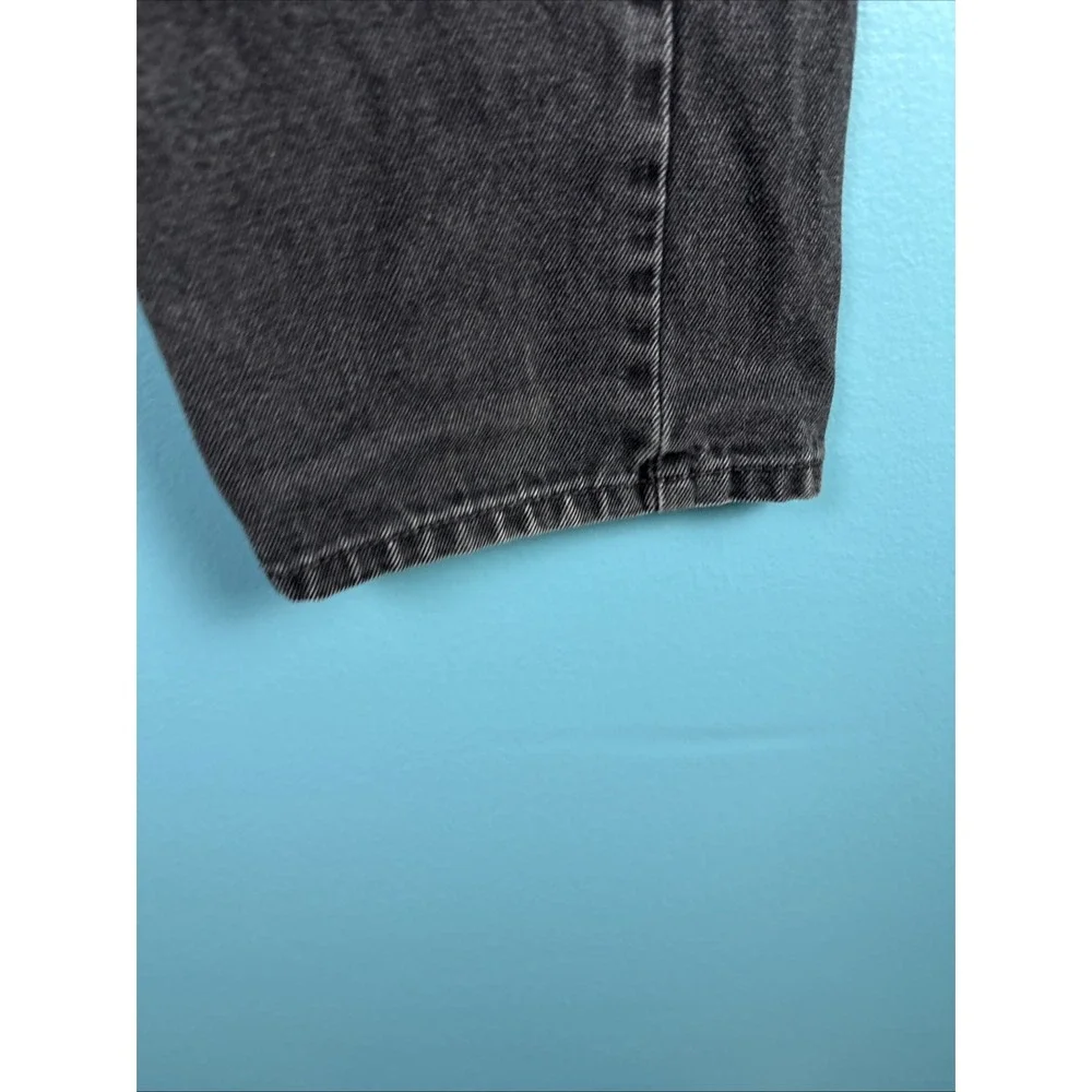 Levi's 505 Regular Fit Jeans Mens 34x34 Faded Black Straight Leg Denim